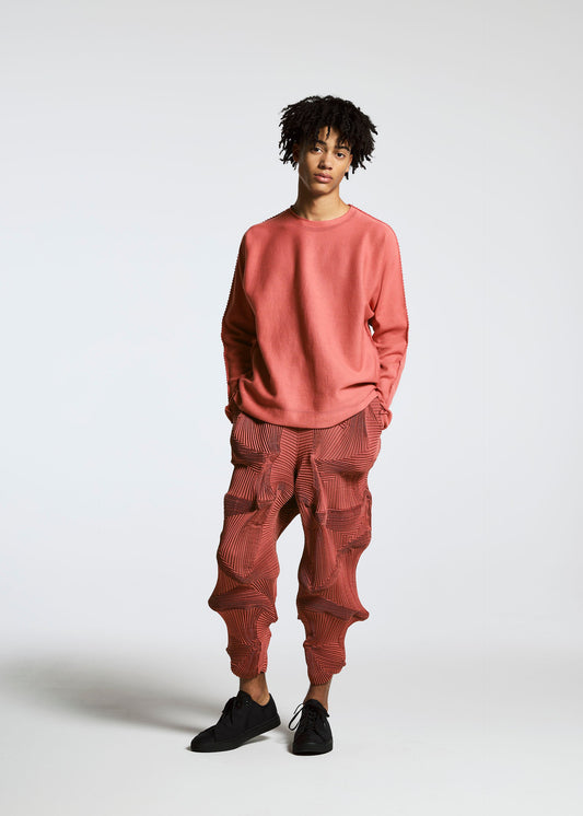 A model wears the A-POC ABLE ISSEY MIYAKE TYPE A 001 2 top.