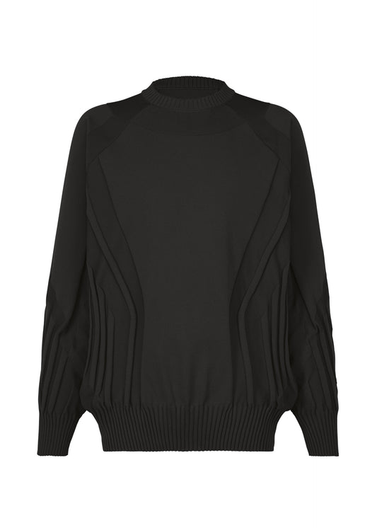 A product shot of the A-POC ABLE ISSEY MIYAKE TYPE K 001 top in black (15).