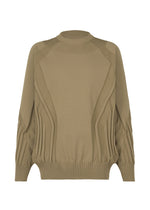 A product shot of the A-POC ABLE ISSEY MIYAKE TYPE K 001 top in khaki (65).