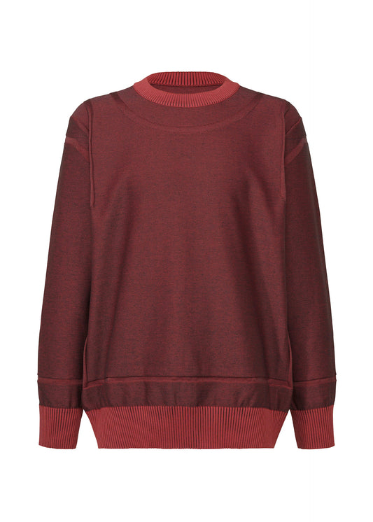 A product shot of the A-POC ABLE ISSEY MIYAKE TYPE K 005 top in red (24).