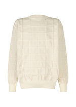 A product shot of the A-POC ABLE ISSEY MIYAKE TYPE K 006 top in ivory (03).