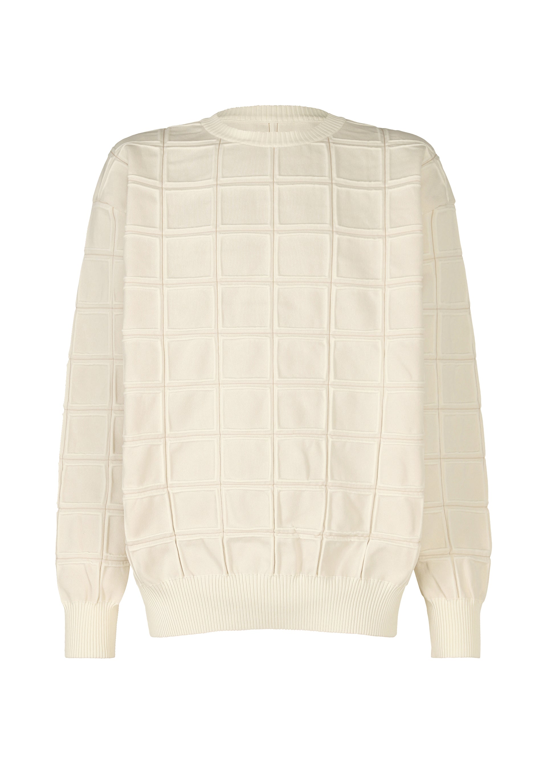 A product shot of the A-POC ABLE ISSEY MIYAKE TYPE K 006 top in ivory (03).