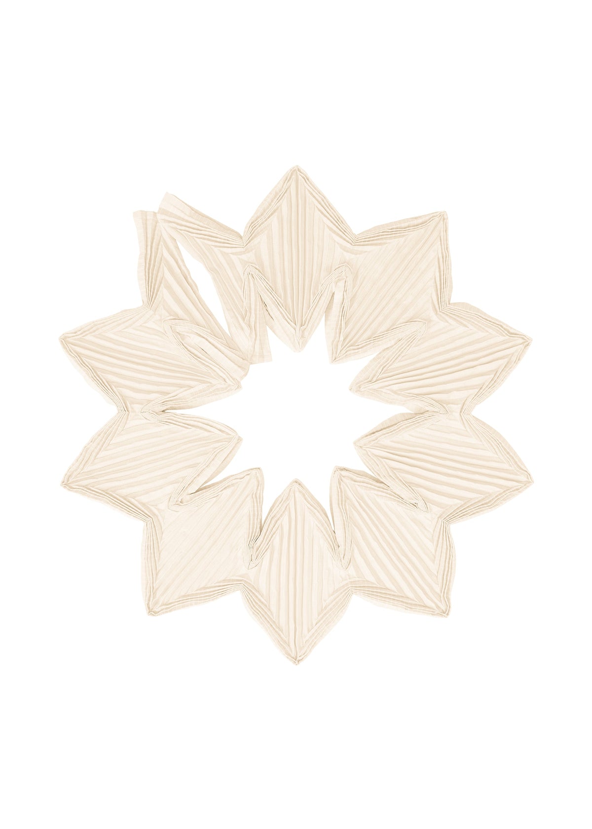 A product shot of the A-POC ABLE ISSEY MIYAKE TYPE-O STOLE 002 stole in off-white.