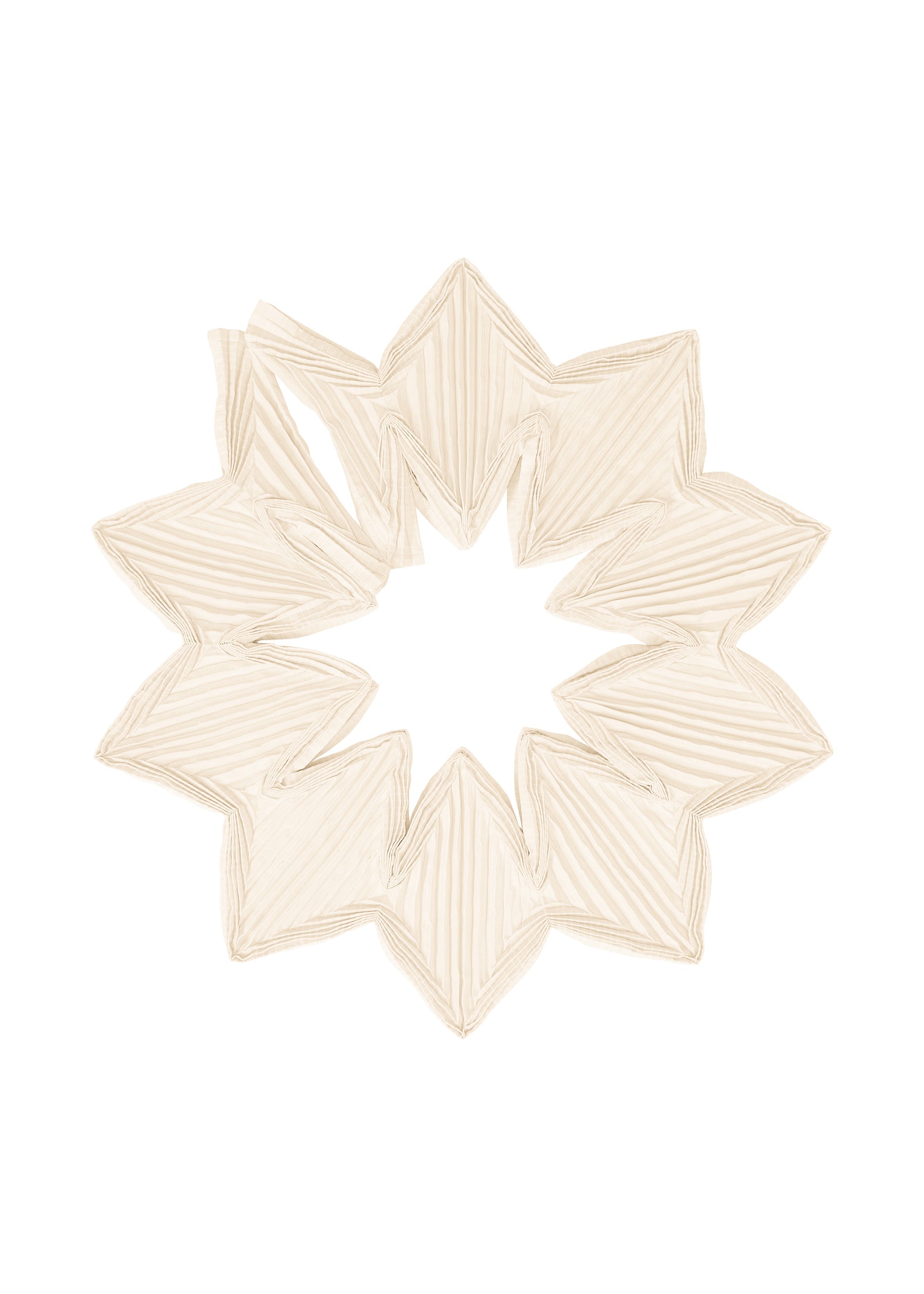 A product shot of the A-POC ABLE ISSEY MIYAKE TYPE-O STOLE 002 stole in off-white.