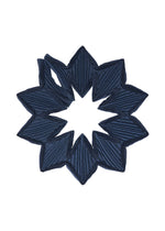 A product shot of the A-POC ABLE ISSEY MIYAKE TYPE-O STOLE 002 stole in navy.