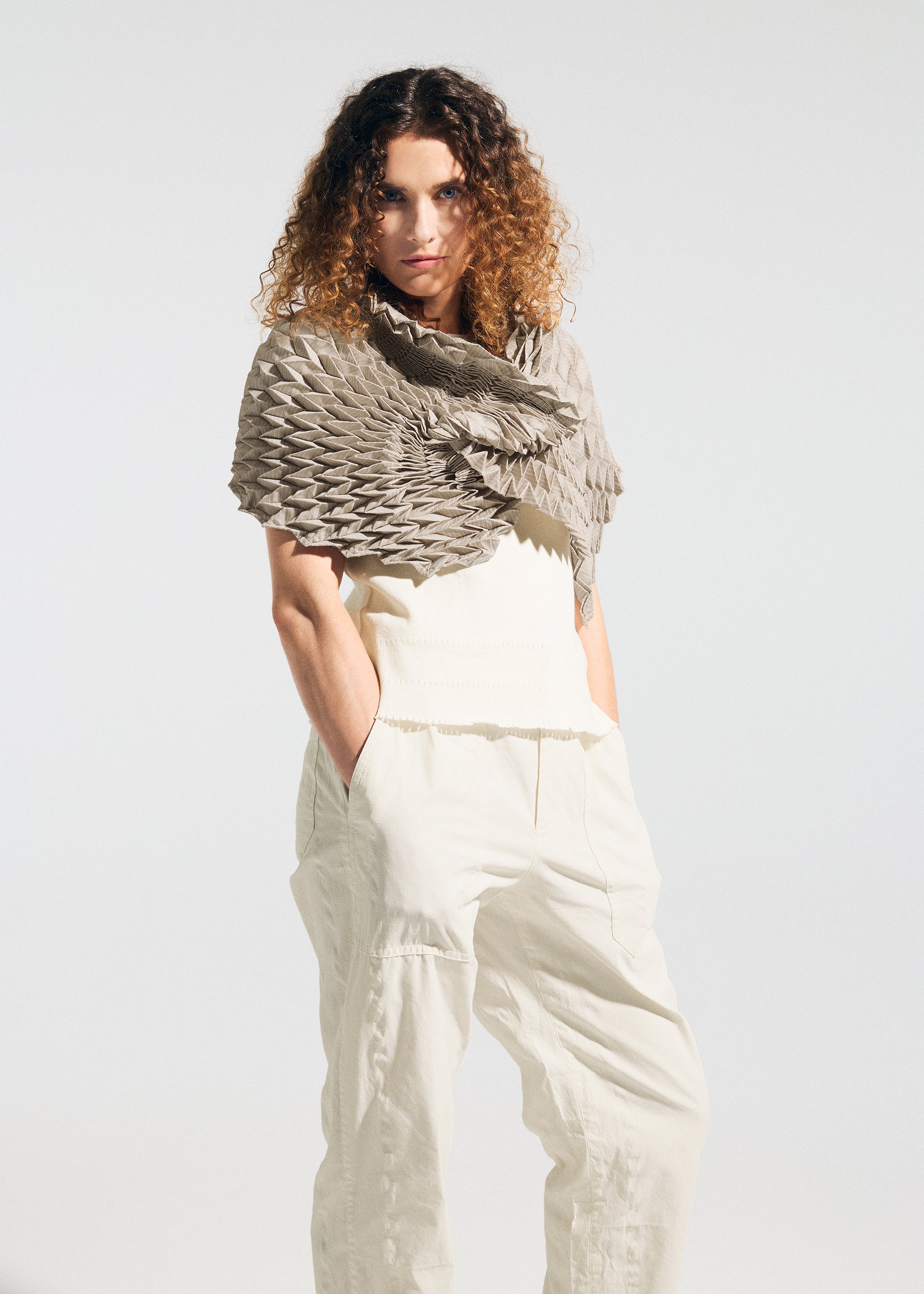 TYPE-VII Kouzoshi project 002 Stole Beige-Hued
