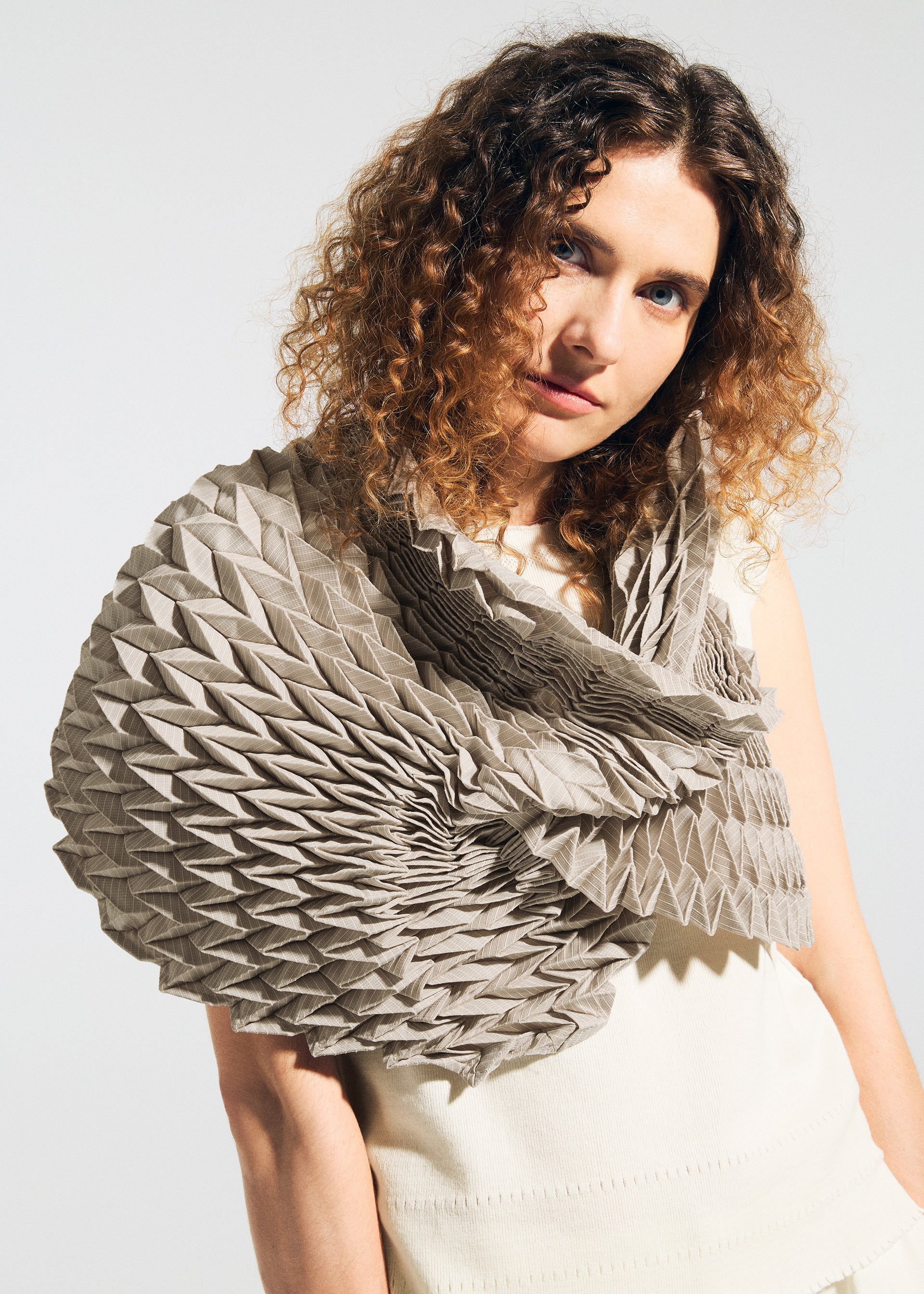 TYPE-VII Kouzoshi project 002 Stole Beige-Hued