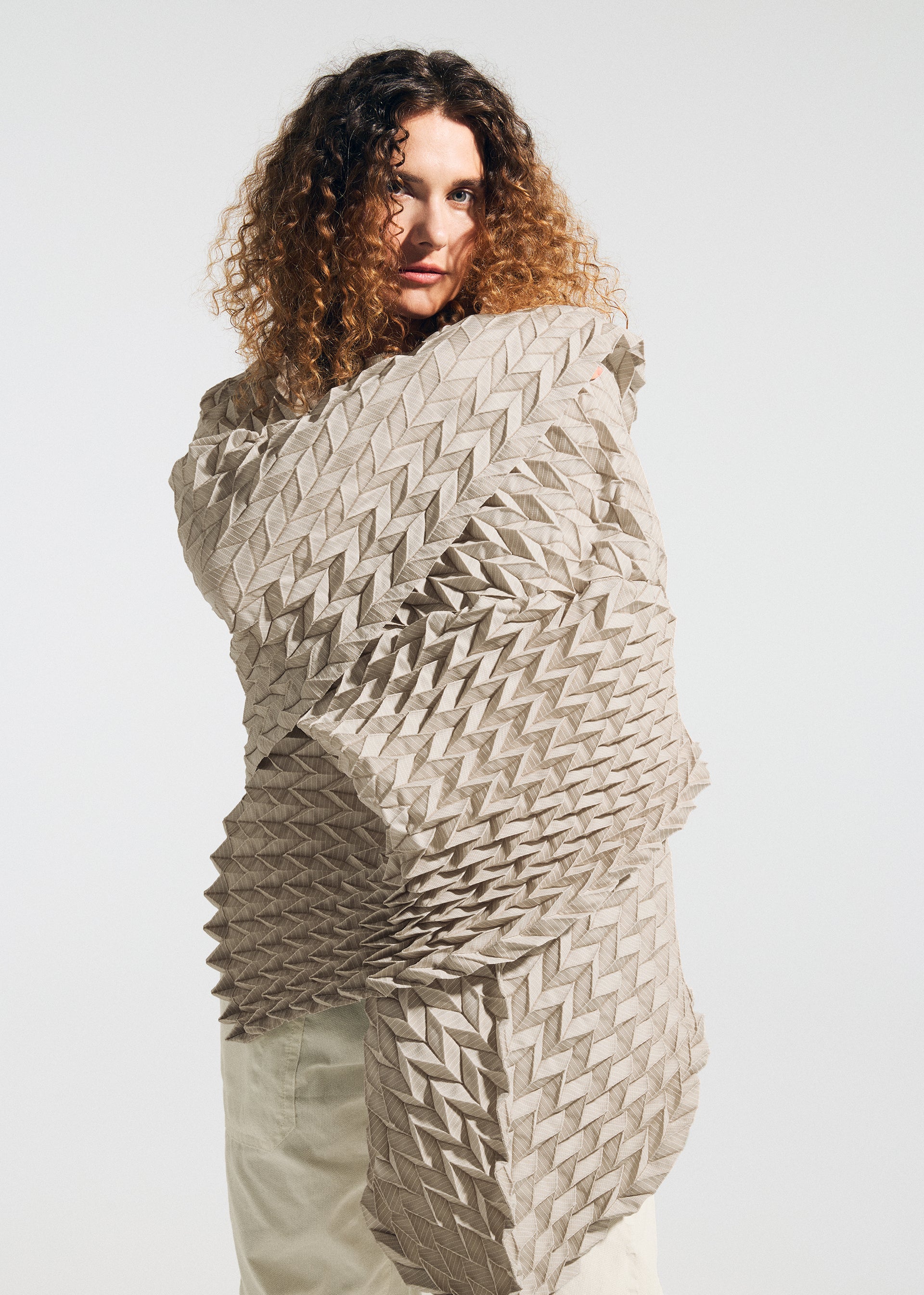 TYPE-VII Kouzoshi project 002 Stole Beige-Hued