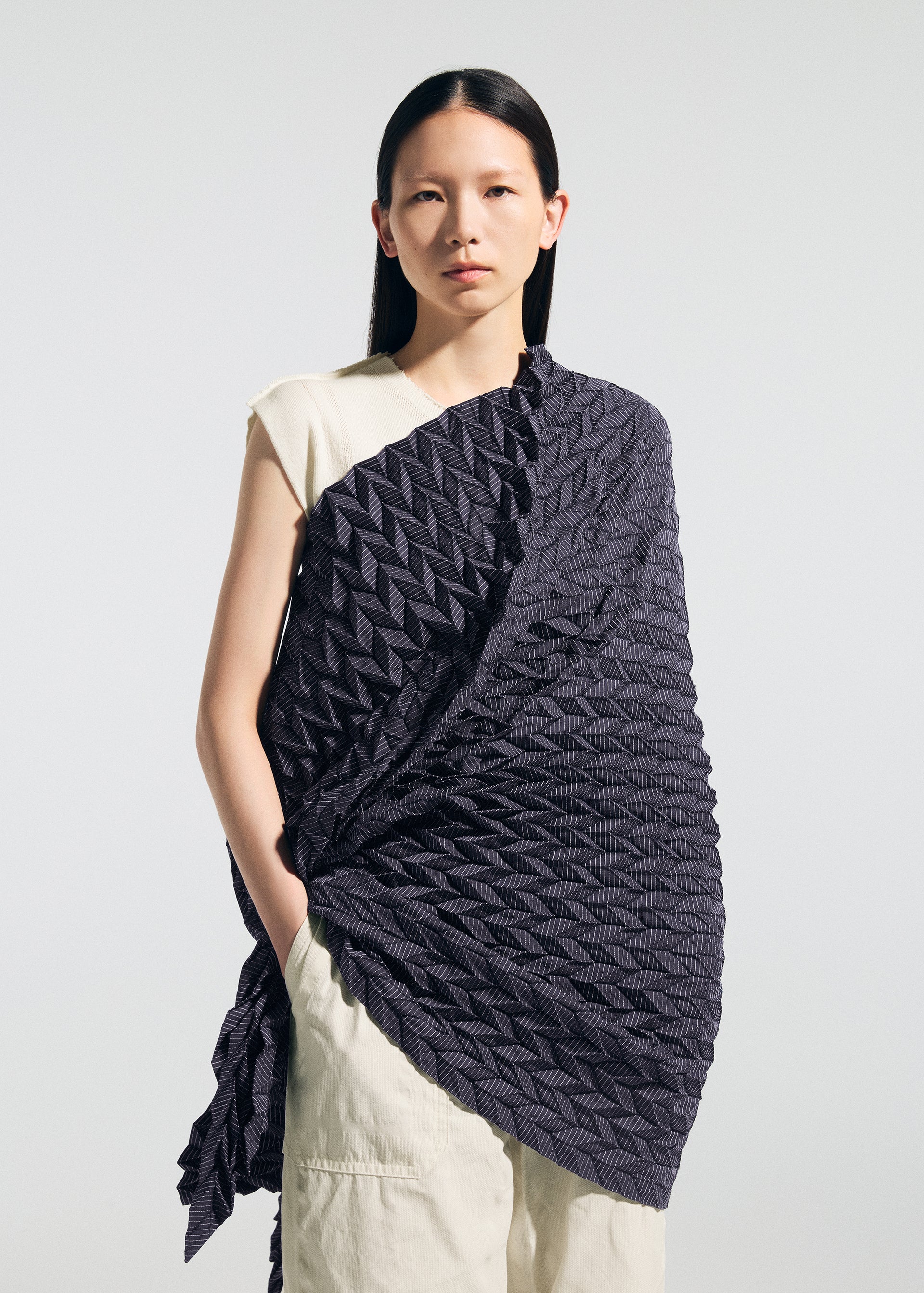 TYPE-VII Kouzoshi project 002 Stole Beige-Hued