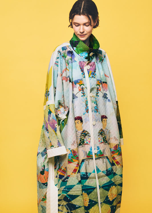 TYPE-XII Tomokazu Matsuyama project 003 Coat Collage91 (White-Hued)