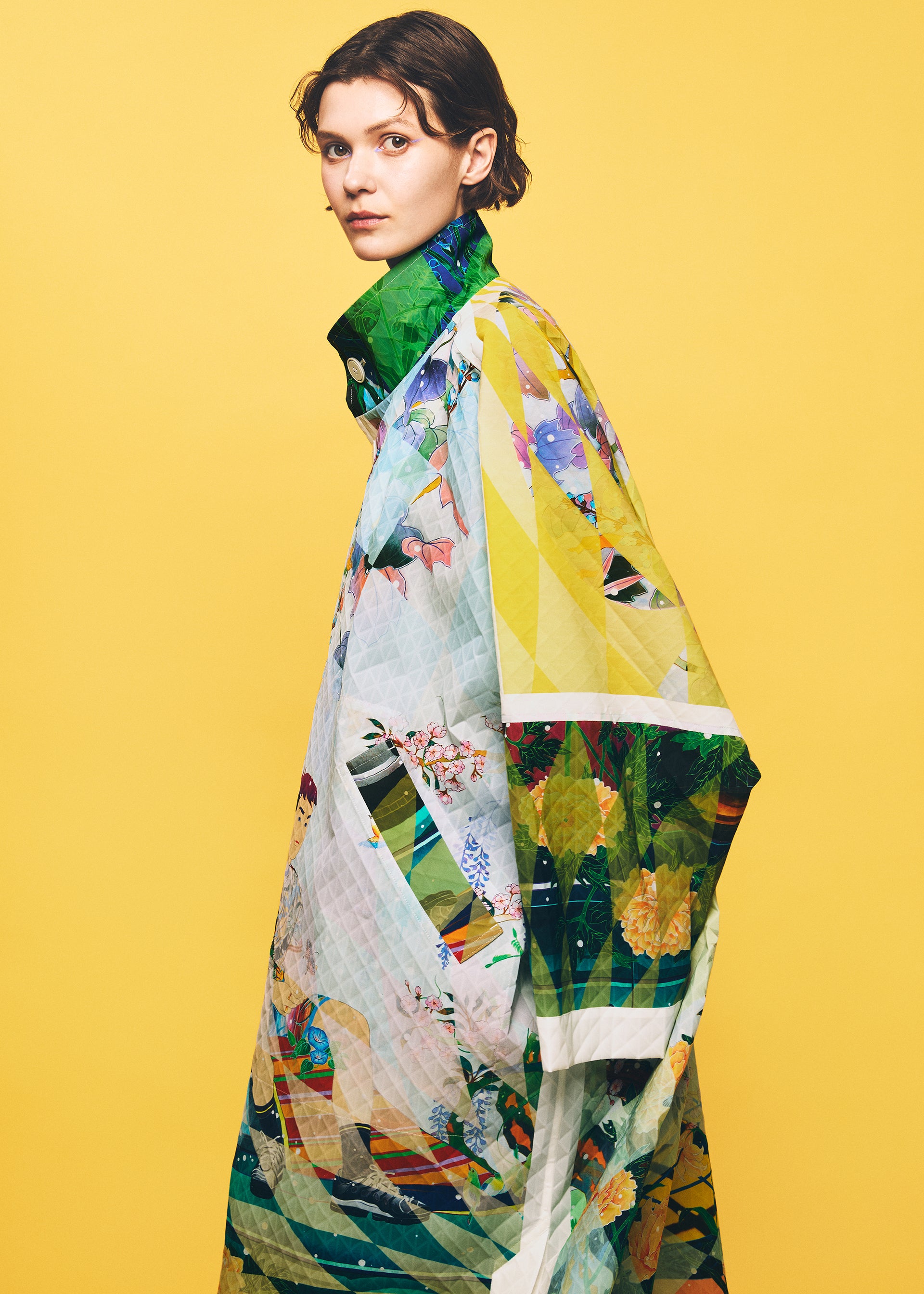 TYPE-XII Tomokazu Matsuyama project 003 Coat Collage90 (Black-Hued)