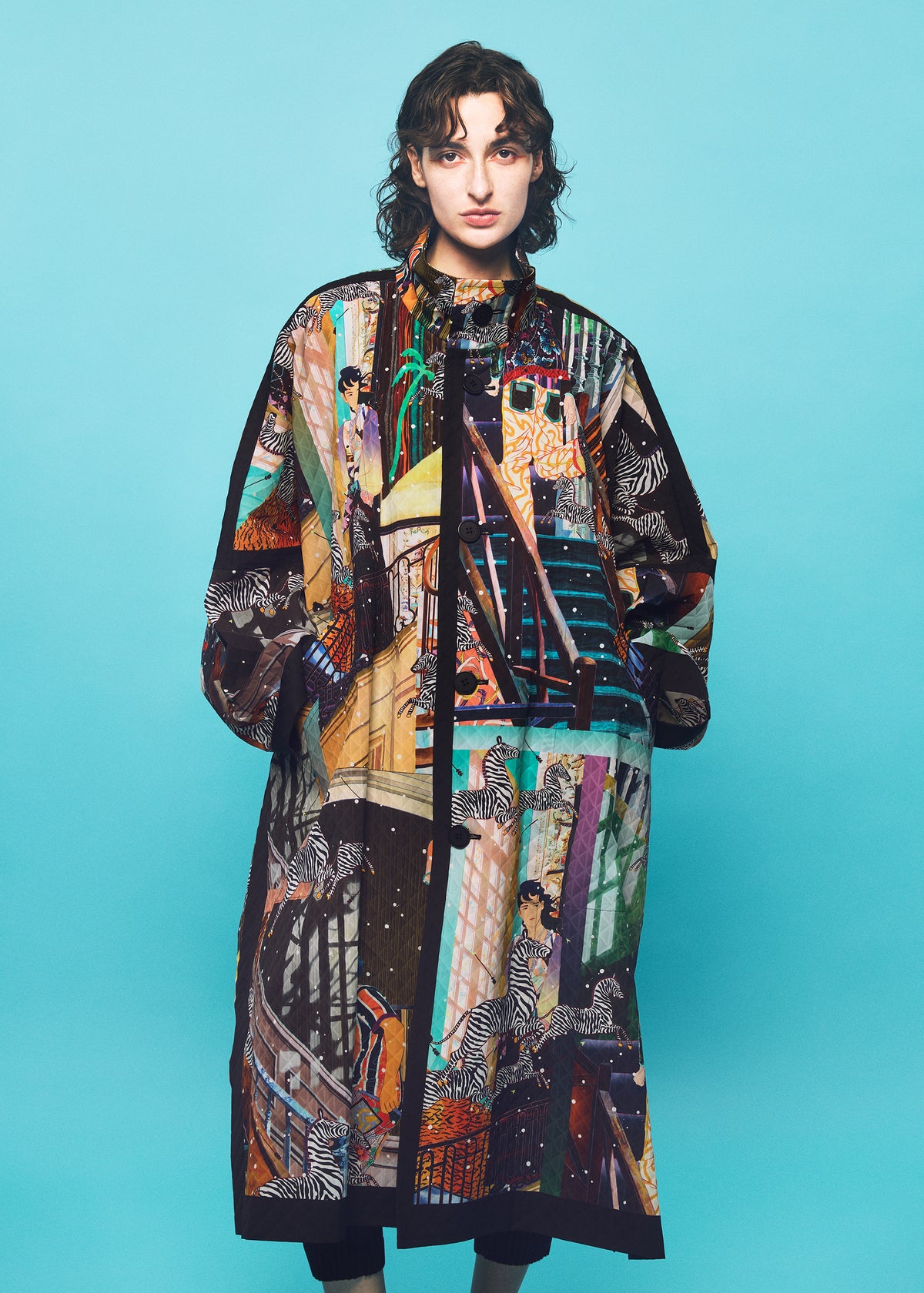 TYPE-XII Tomokazu Matsuyama project 003 Coat Collage91 (White-Hued)