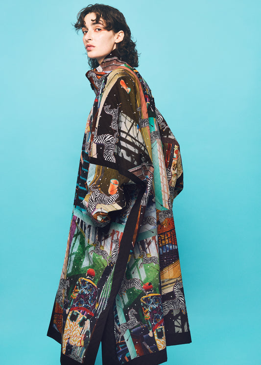 TYPE-XII Tomokazu Matsuyama project 003 Coat Collage90 (Black-Hued)