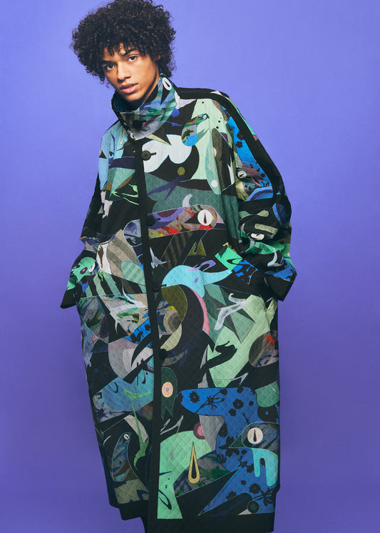 TYPE-XII Tomokazu Matsuyama project 003 Coat Collage92 (Multi Color)