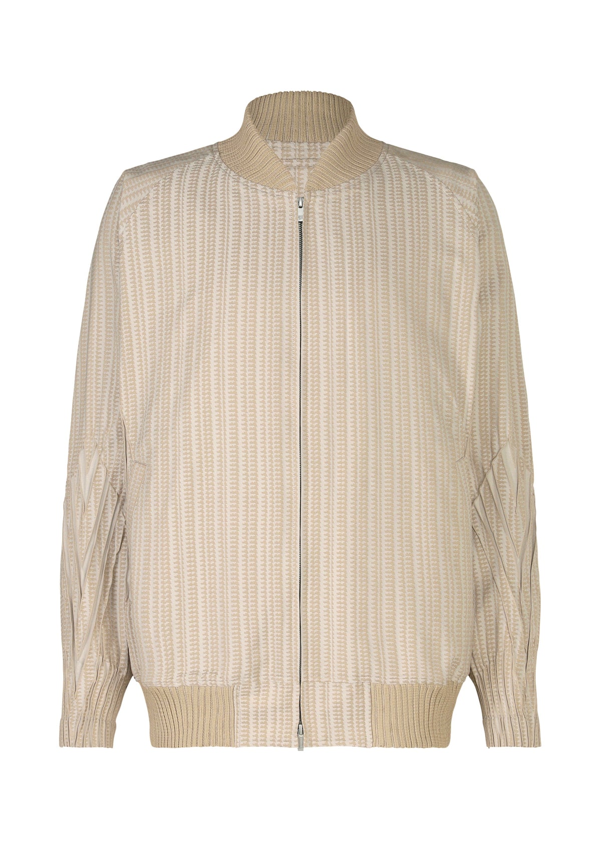 A product shot of the A-POC ABLE ISSEY MIYAKE TYPE S 001 1 jacket in beige-hued (46).