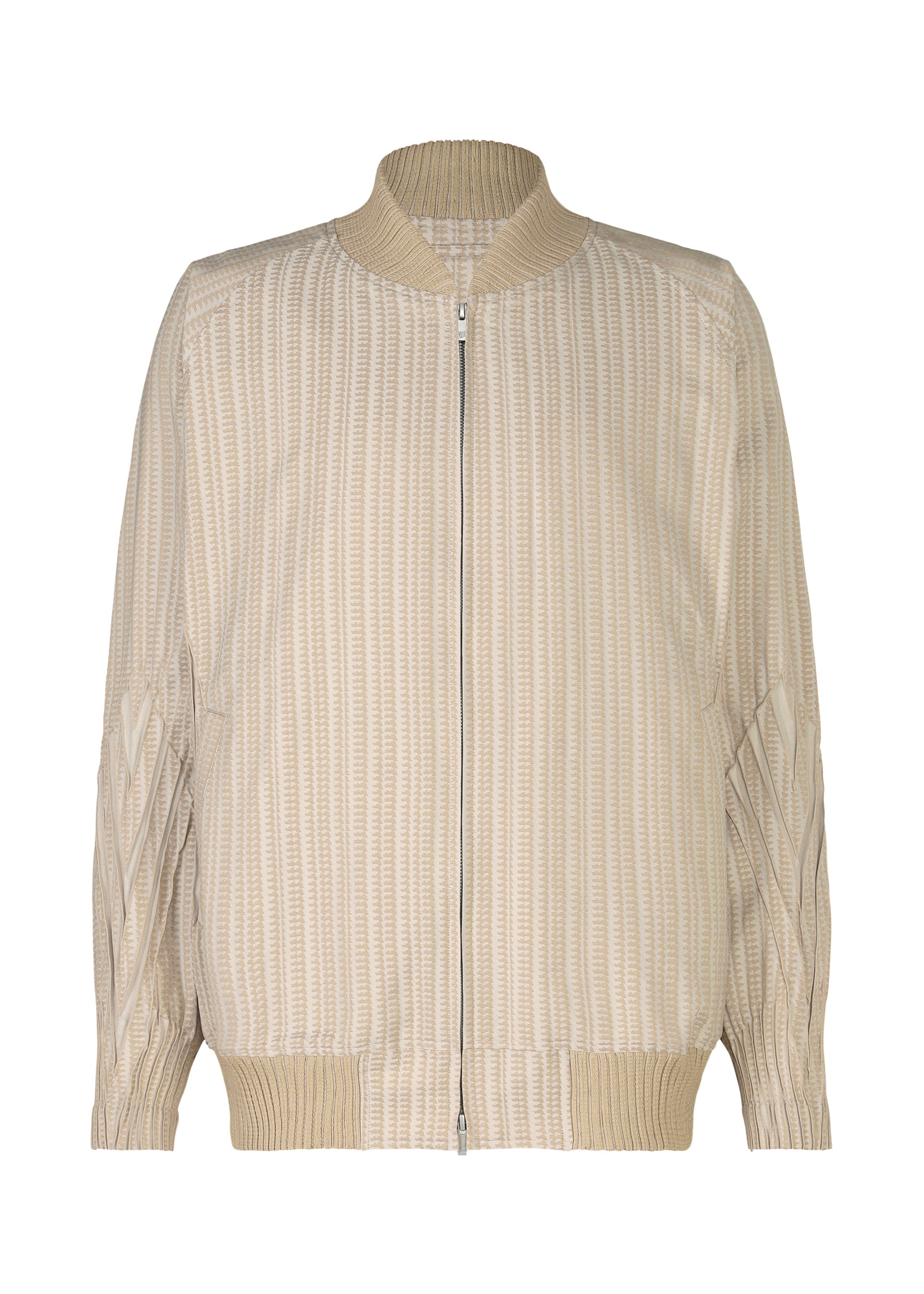 A product shot of the A-POC ABLE ISSEY MIYAKE TYPE S 001 1 jacket in beige-hued (46).