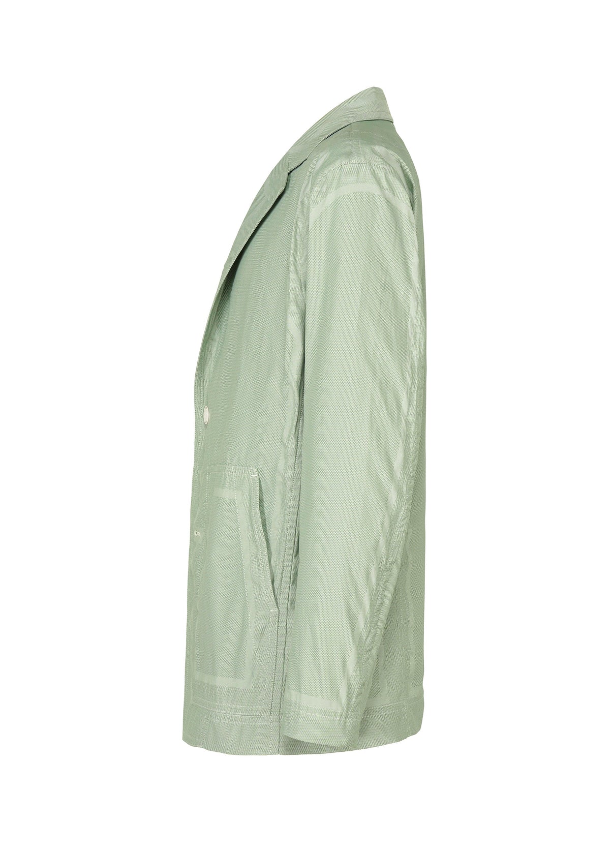 A detail shot of the A-POC ABLE ISSEY MIYAKE TYPE-U 001 jacket.