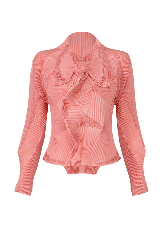 A product shot of the A-POC ABLE ISSEY MIYAKE TYPE O 003 jacket in pink-hued (26).