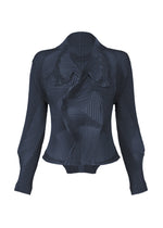 A product shot of the A-POC ABLE ISSEY MIYAKE TYPE O 003 jacket in navy (75).