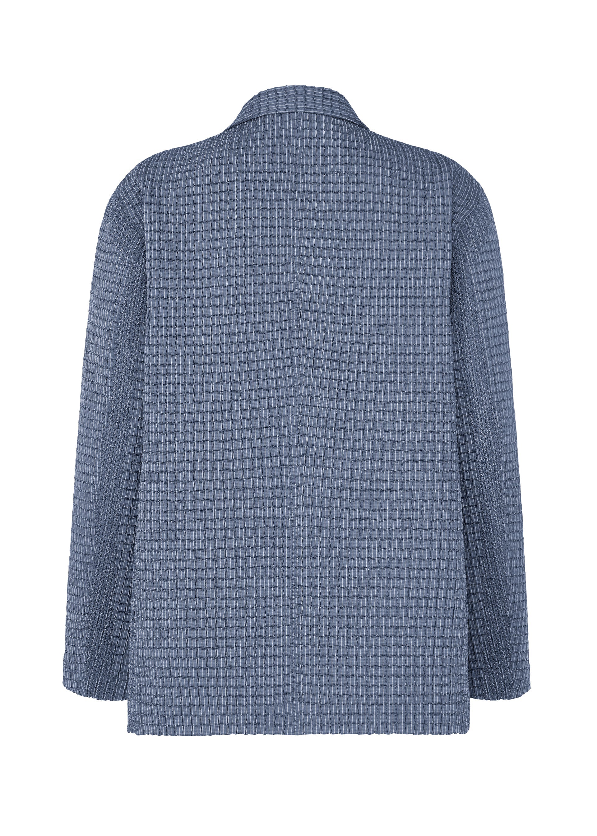 A detail shot of the A-POC ABLE ISSEY MIYAKE TYPE-O 014 jacket.