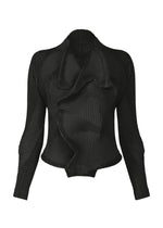A product shot of the A-POC ABLE ISSEY MIYAKE TYPE-O 022 jacket in black.