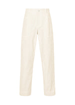 A product shot of the A-POC ABLE ISSEY MIYAKE TYPE-U 001 trousers in ivory.