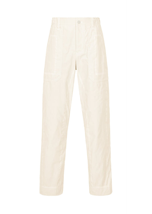 A product shot of the A-POC ABLE ISSEY MIYAKE TYPE-U 001 trousers in ivory.