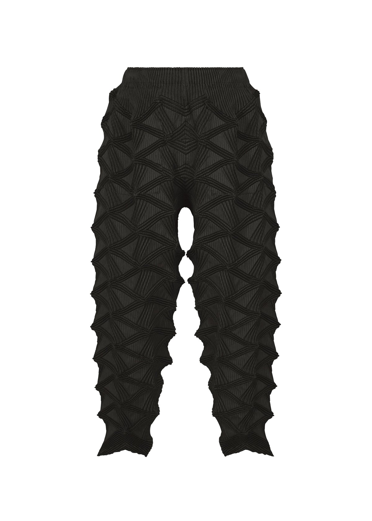 A product shot of the A-POC ABLE ISSEY MIYAKE TYPE-O 023 trousers in black.