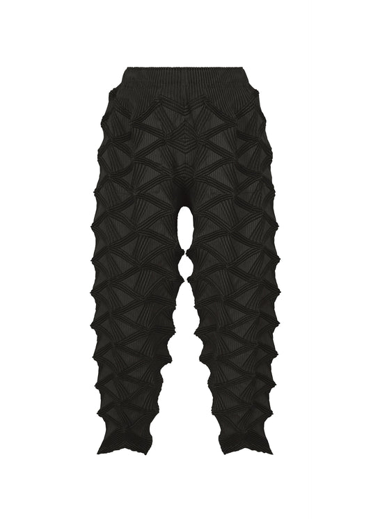 A product shot of the A-POC ABLE ISSEY MIYAKE TYPE-O 023 trousers in black.