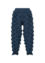 A product shot of the A-POC ABLE ISSEY MIYAKE TYPE-O 023 trousers in dark blue.