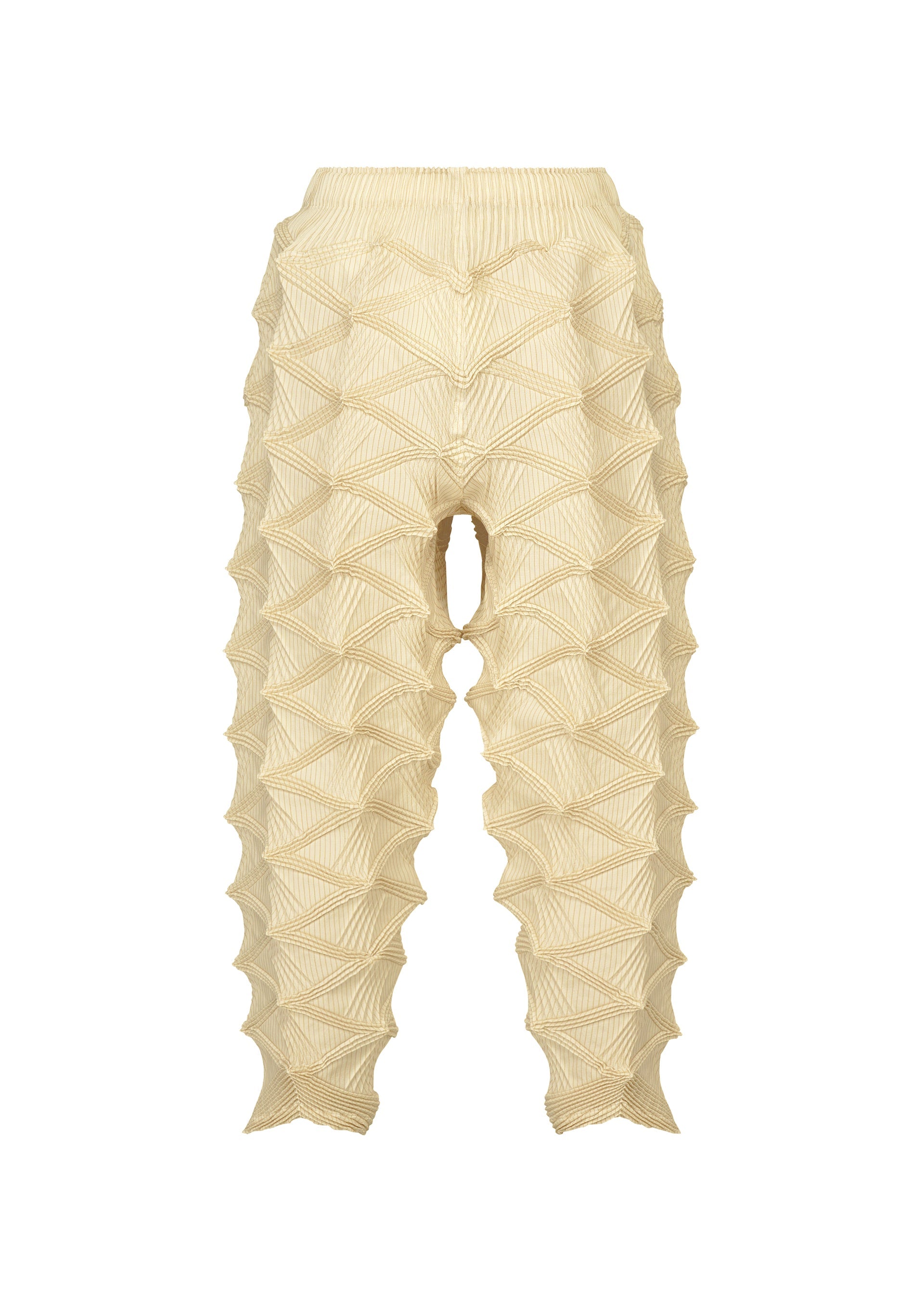 A detail shot of the A-POC ABLE ISSEY MIYAKE TYPE-O 023 trousers.