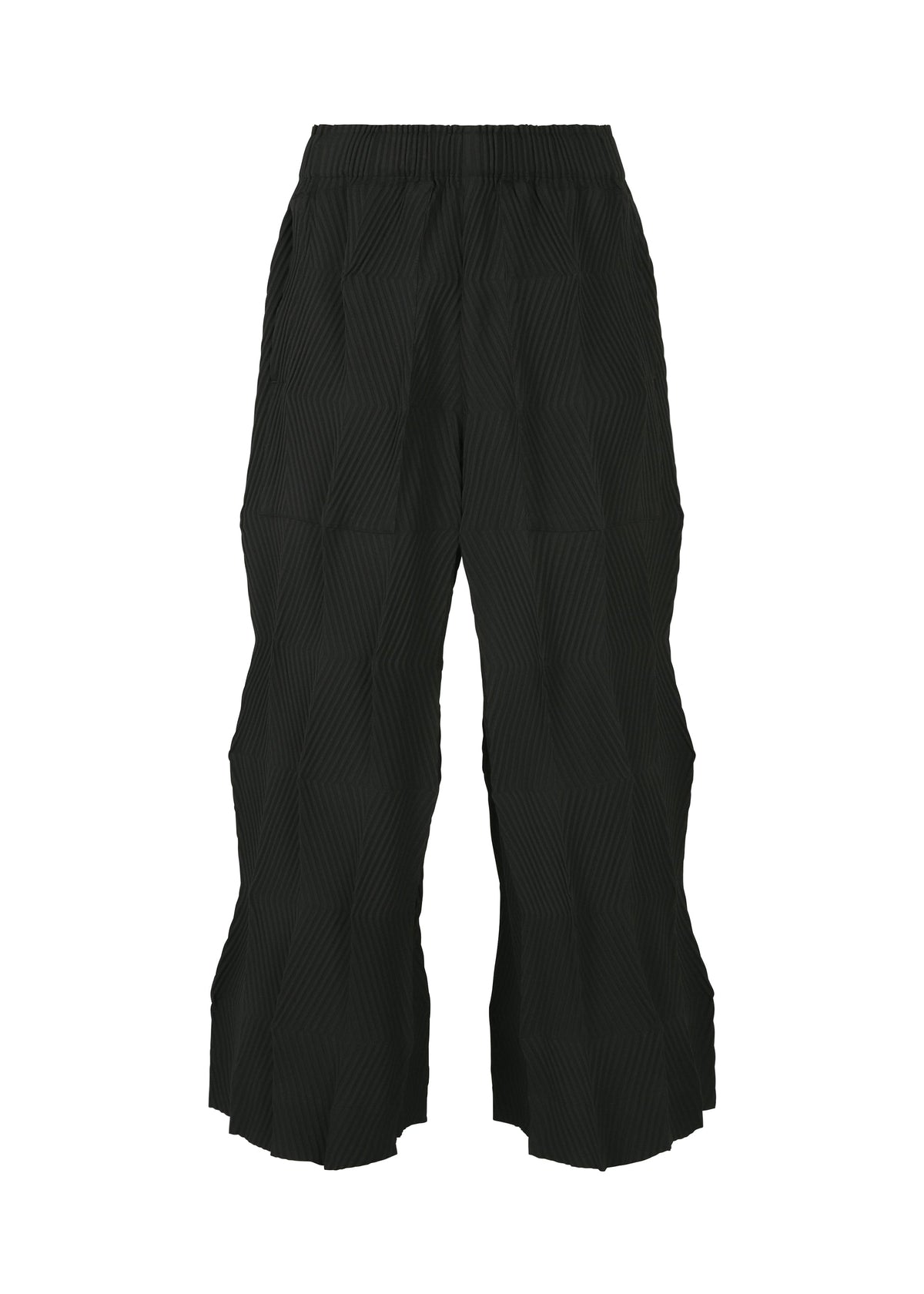 A product shot of the A-POC ABLE ISSEY MIYAKE TYPE W 009 1 trousers in black (15).