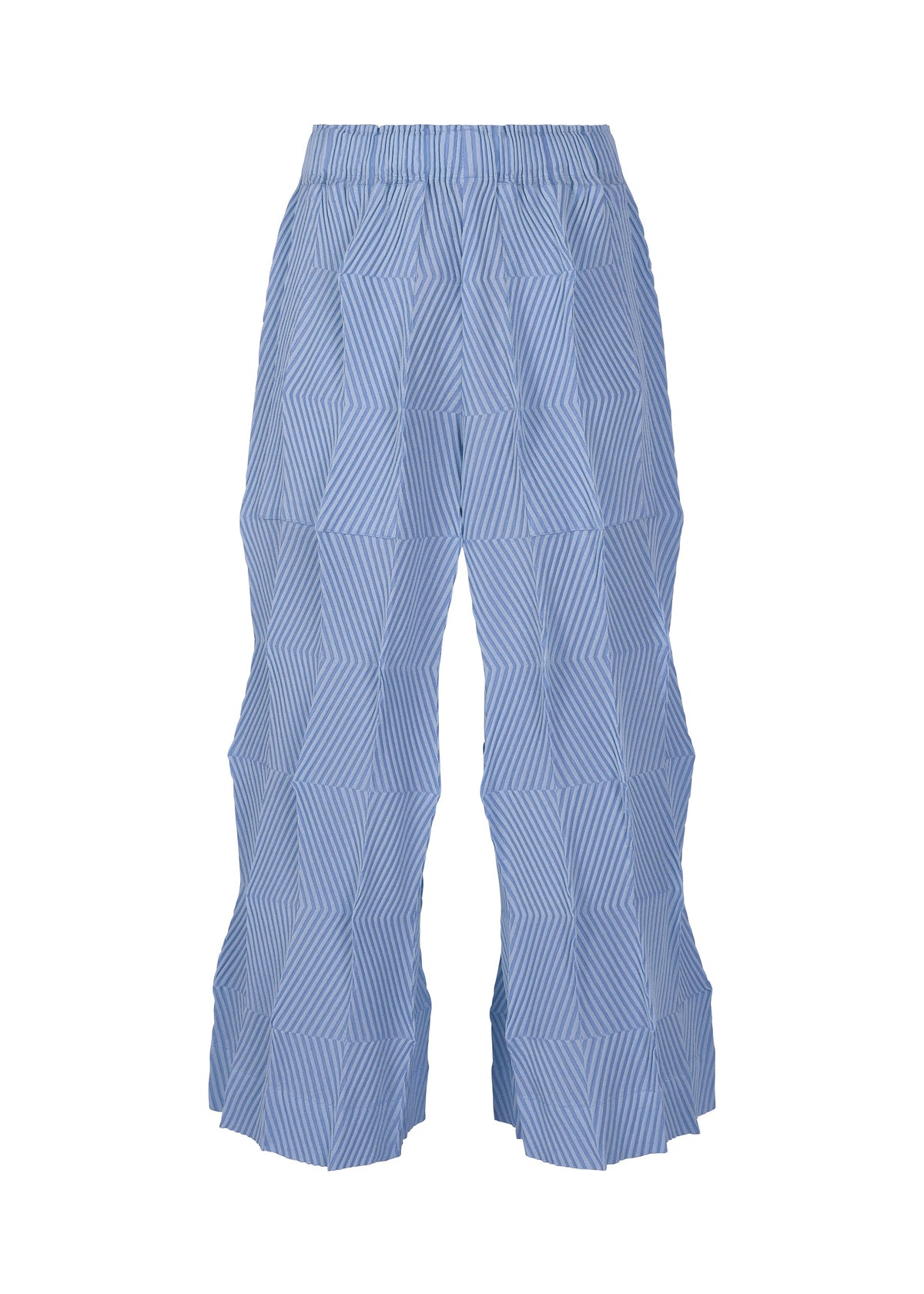 A product shot of the A-POC ABLE ISSEY MIYAKE TYPE W 009 1 trousers in light blue (71).