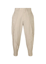 A product shot of the A-POC ABLE ISSEY MIYAKE TYPE S 001 1 trousers in beige-hued (46).