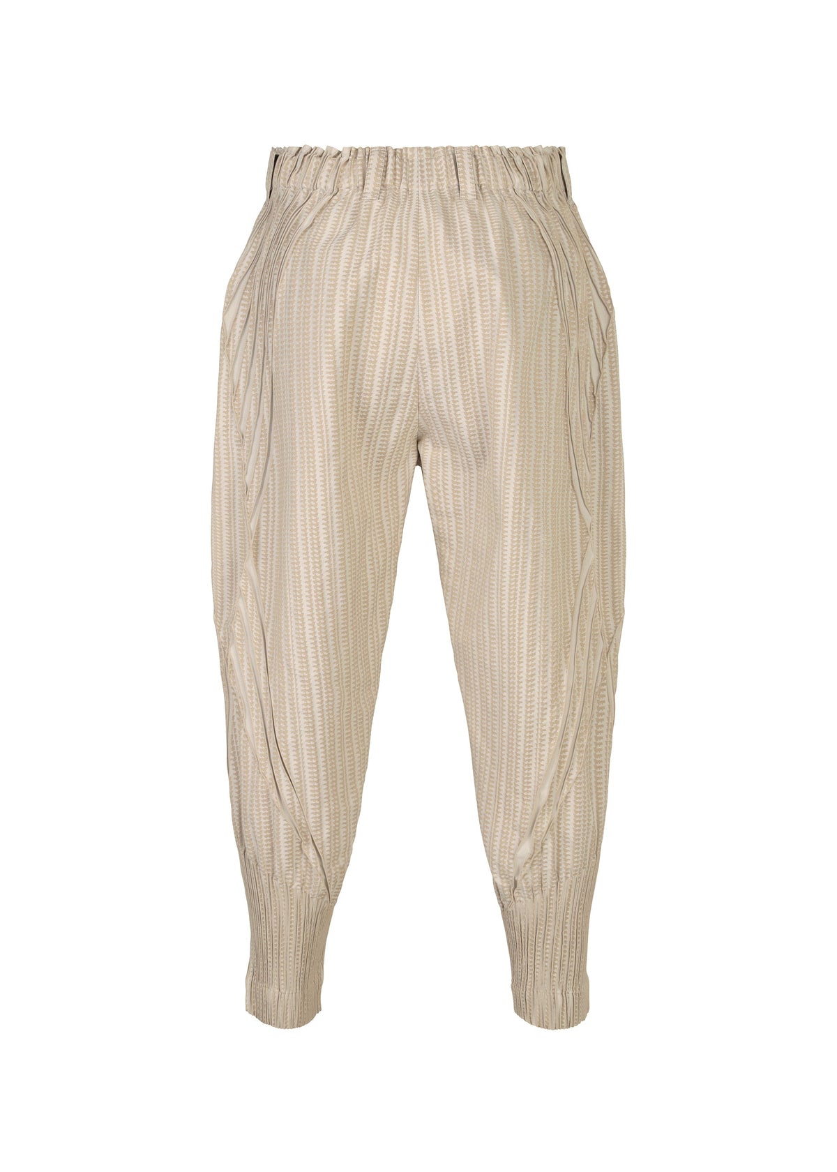A detail shot of the A-POC ABLE ISSEY MIYAKE TYPE S 001 1 trousers.