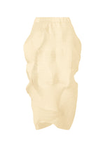 A product shot of the A-POC ABLE ISSEY MIYAKE TYPE-O 022 skirt in natural color.