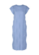 A product shot of the A-POC ABLE ISSEY MIYAKE TYPE W 009 1 dress in light blue (71).