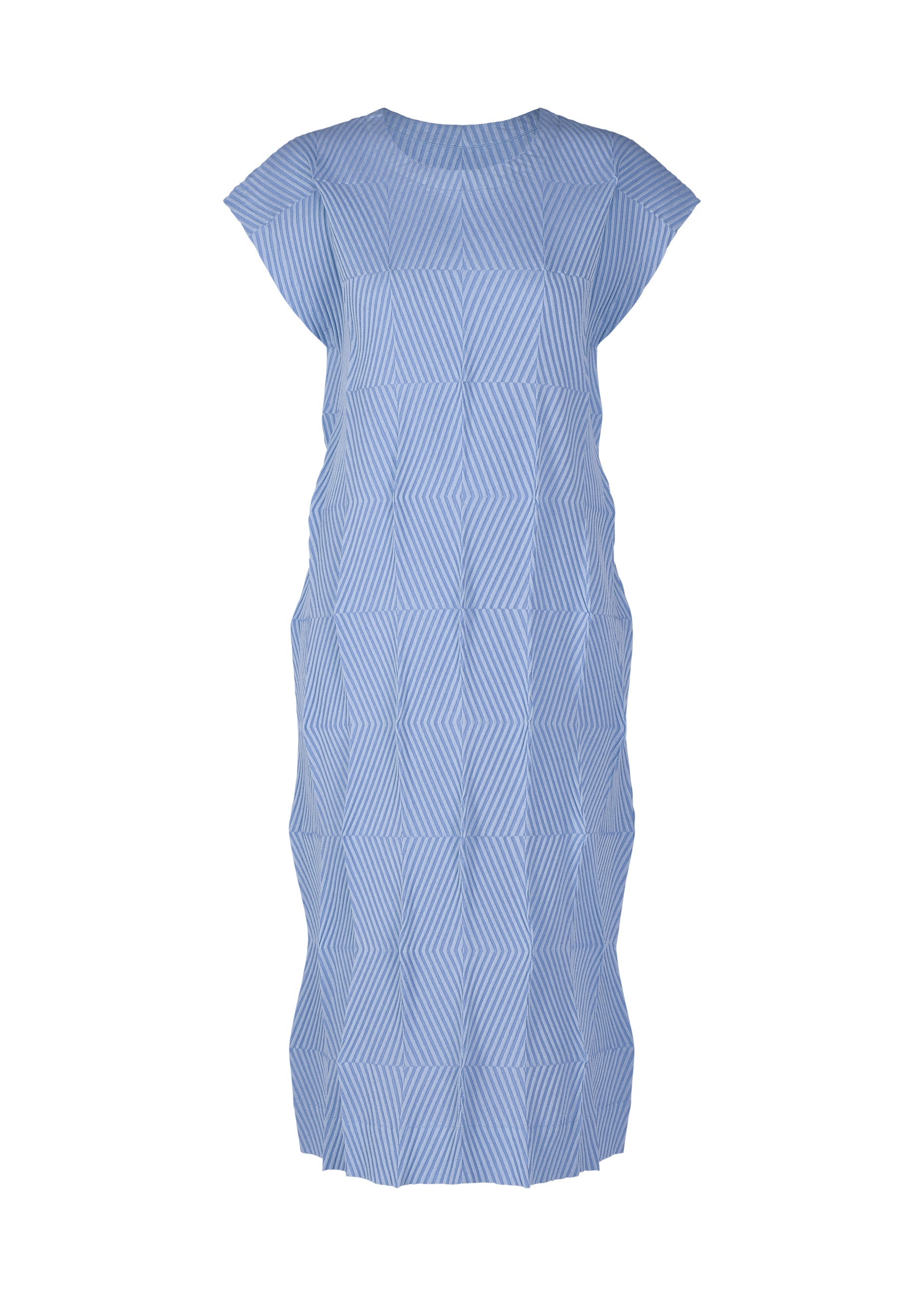 A product shot of the A-POC ABLE ISSEY MIYAKE TYPE W 009 1 dress in light blue (71).