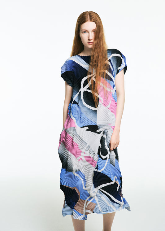 TYPE-XV SOAR NY project 001 Dress Light Pink x Light Blue