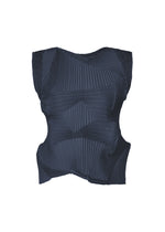 A product shot of the A-POC ABLE ISSEY MIYAKE TYPE O 003 shirt in navy (75).