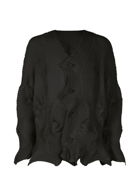 A product shot of the A-POC ABLE ISSEY MIYAKE TYPE P 003 1 cardigan in black (15).