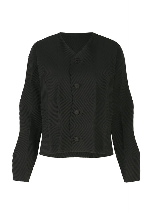 A product shot of the A-POC ABLE ISSEY MIYAKE TYPE W 009 1 cardigan in black (15).