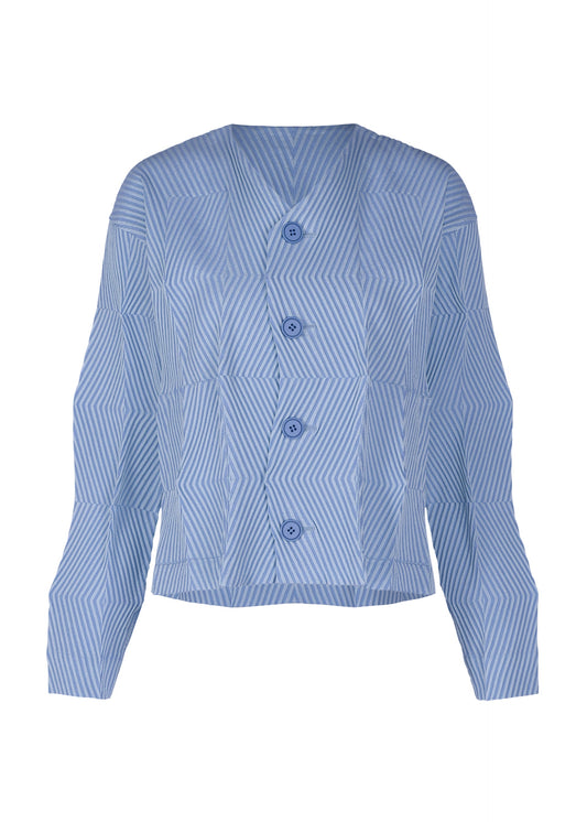 A product shot of the A-POC ABLE ISSEY MIYAKE TYPE W 009 1 cardigan in light blue (71).