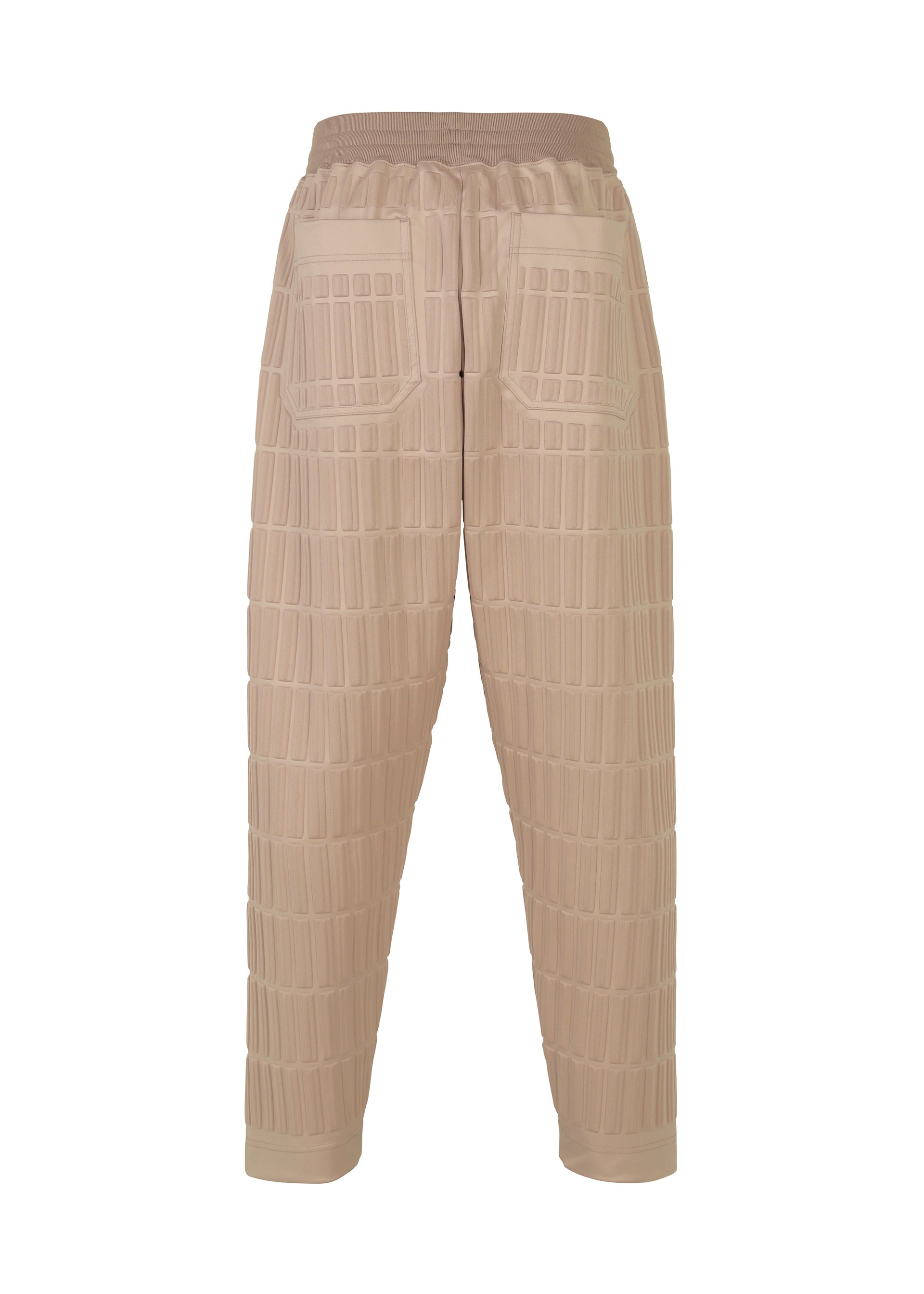 A detail shot of the A-POC ABLE ISSEY MIYAKE TYPE E 001 trousers.