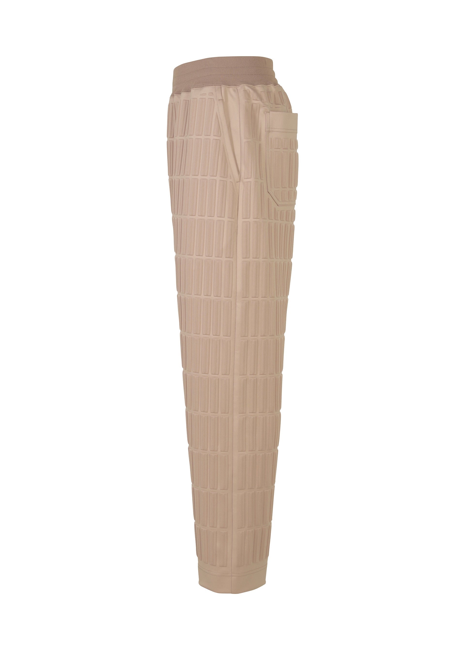 A detail shot of the A-POC ABLE ISSEY MIYAKE TYPE E 001 trousers.