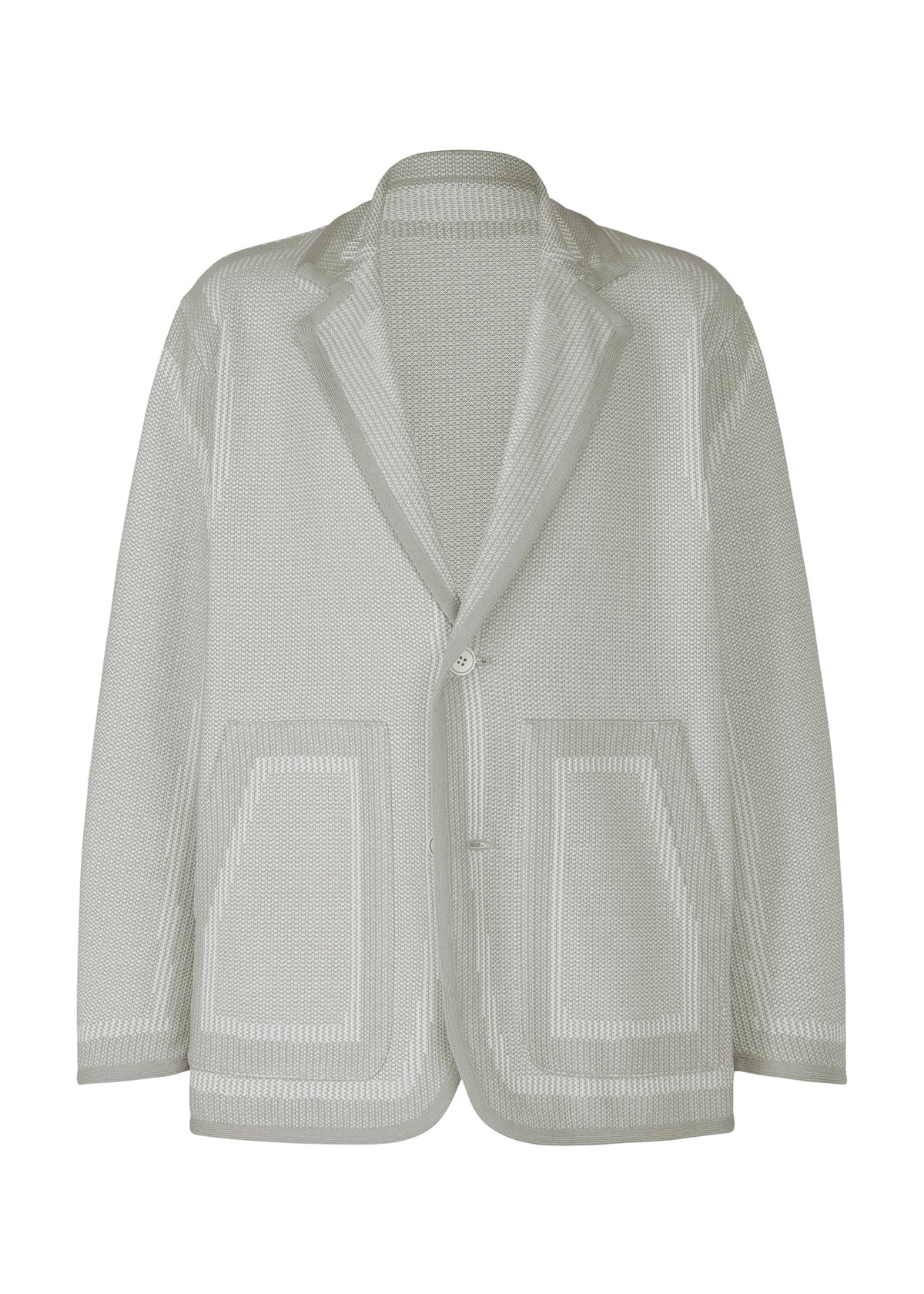 A product shot of the A-POC ABLE ISSEY MIYAKE TYPE K 008 jacket in grey-hued (16).