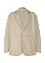 A product shot of the A-POC ABLE ISSEY MIYAKE TYPE K 008 jacket in beige-hued (46).