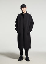 A model wears the A-POC ABLE ISSEY MIYAKE TYPE-O 024 type-o-024-coat-beige.