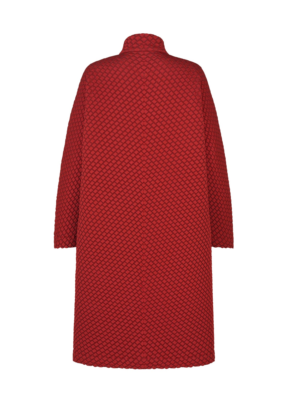 A detail shot of the A-POC ABLE ISSEY MIYAKE TYPE-O 024 coat.