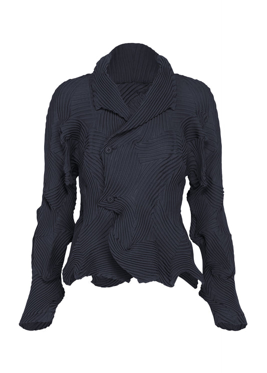 A product shot of the A-POC ABLE ISSEY MIYAKE TYPE-P 003-1 jacket in navy.